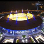 Saint Petersburg Stadium Lights Turned on