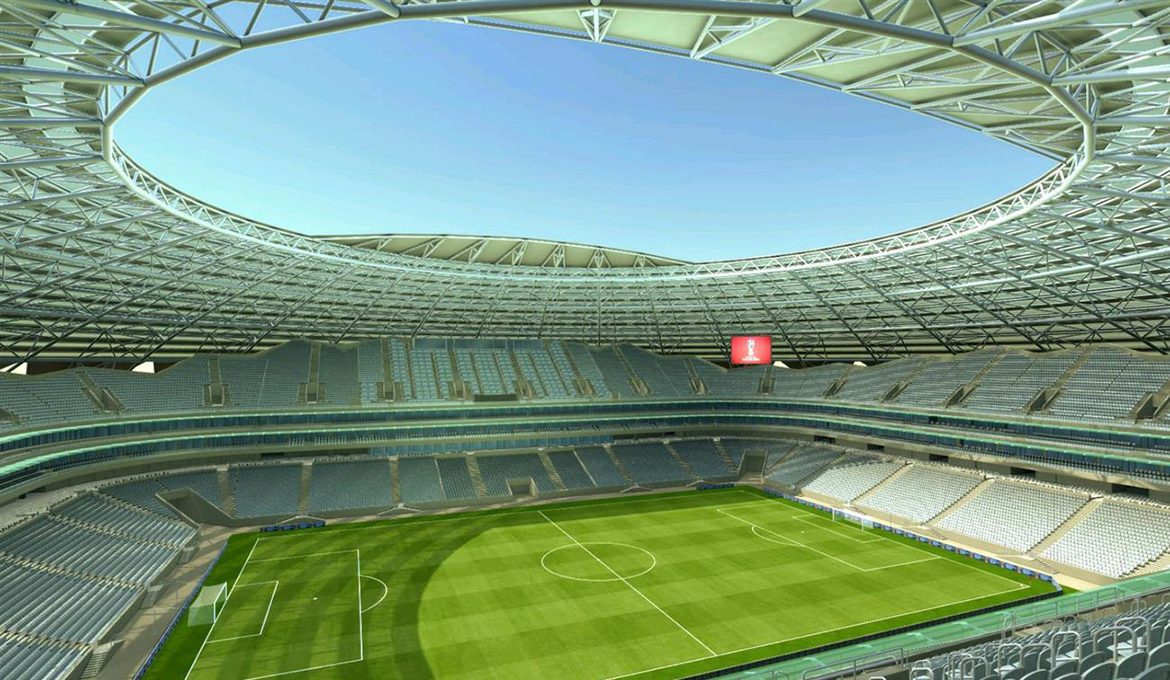 Field and tribune Samara Arena