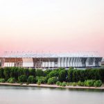 View of Rostov Arena from the Don